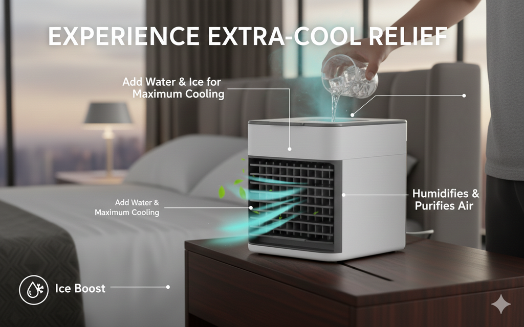 Homtek AIRA – Aire Portátil 3 en 1